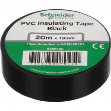 Ізолента Schneider Electric ПВХ 19мм/20м. Колір "Чорний" (2420103)