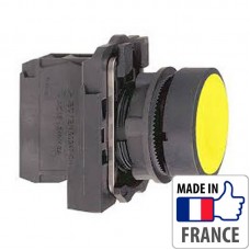 XB5AA51 Кнопка з пружинним поверненням Schneider Electric XB5-A, жовта, пластик. основа, 1NO