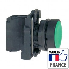 XB5AA31 Кнопка з пружинним поверненням Schneider Electric XB5-A, зелена, пластик. основа, 1NO