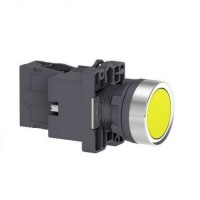 XA2EW35Q1 Кнопка с подсветкой, LED, 380В, желтая, 1НО
