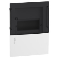 ⚡Щит встраиваемый Mini Pragma дымчатые двери, 1 ряд, 6 модулей, Schneider Electric, Италия (MIP22106S)