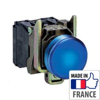XB4BVB6 Cигнальна лампа з вбудованим світлодіодом Schneider Electric XB4-B, синя, метал. основа, 24В