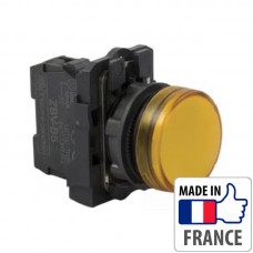 XB5AVB5 Сигнальная лампа со встроенным светодиодом Schneider Electric XB5-A, желтая, пластик. основание, 24В