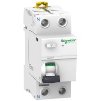 ⚡Диференційний вимикач навантаження (ПЗВ) Schneider Electric iID, 25A, 10мА, 2P, AC (A9R10225)