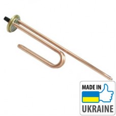 ТЕН 2,5 кВт, фланець, гнутий, під анод М6