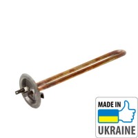 ТЭН 2 кВт двойной (1,0+1,0) медный, гнутый с трубкой под 1 термодатчик 