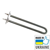 ТЭН 2 кВт двойной (1,0+1,0) гнутый с трубкой под 1 термодатчик (нержавеющая сталь)