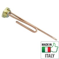 ТЕН 2 кВт, гайка, гнутий, під анод М6