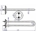 ТЭН 0,7 кВт прямой без трубки под термодатчик под анод М6 (нержавеющая сталь)