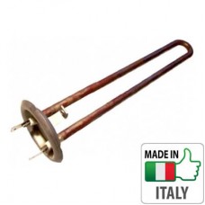 ТЭН 1,3+0,7 кВт медный, гнутый с трубками под 2 термодатчика, под анод М4