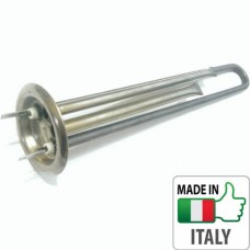 ТЭН 1,3 кВт медный, прямой с трубками под 2 термодатчика, под анод М4