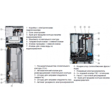 Гидросплит-система для дома до 120 м² с водонагревателем Vaillant