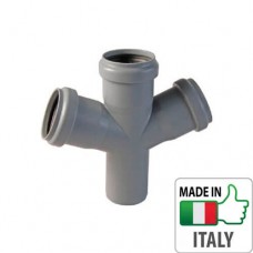 Крестовина канализационная Valsir HTDA O50/50/50x67°, 506001