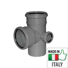 Крестовина 2-плоскостная канализационная Valsir HTED O110/110/50x67°, 512005