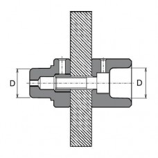 Насадки парные 90мм, Wavin Ekoplastik, NAP090XXXX