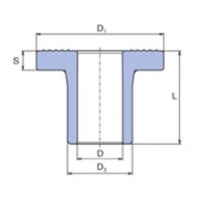 PP-R бурт (буртик) 50мм, Wavin Ekoplastik, SLN050XXXX