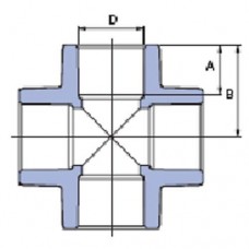 PP-R Крестовина (крест) 40мм, Wavin Ekoplastik, SKRI040XXX