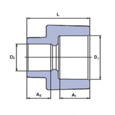 PP-R Муфта переходная 25x20мм, Wavin Ekoplastik, SRE02520XX