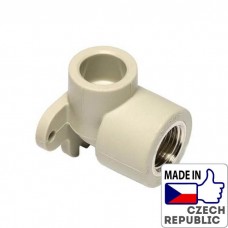 PP-R настінний кутник з металевим внутрішнім різьбленням і кріпленням 3/4”x25мм, Wavin Ekoplastik, SNK025XXXX