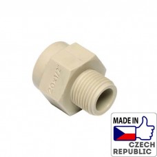 PP-R перехід з пластмасовим різьбленням зовнішньої 1 1/2”x50мм, Wavin Ekoplastik, SDG05050XX