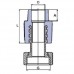PP-R перехід з суцільнометалевою вставкою і перекидною гайкою 1”x20мм, Wavin Ekoplastik, SZM02032XX