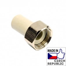 PP-R пластмасовий штуцер з перекидною гайкою під PP трубу 1 1/4”x32мм, Wavin Ekoplastik, SHM03240XX