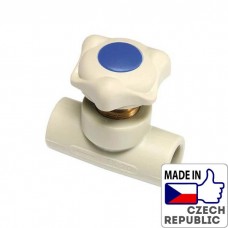 PP-R прохідний вентиль 20мм, Wavin Ekoplastik, SVE020XXXX