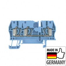 1608550000 Клема прохідна ZDU 2.5/3AN BL, 2,5 мм.кв