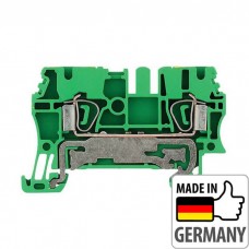 1608640000 Клема заземлення з пружинним з'єднанням Weidmuller WDU 2,5, 2,5 мм.кв