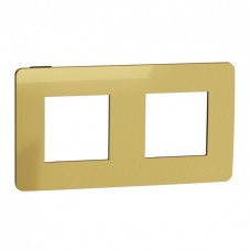 ⚡Рамка 2-х постова Unica New золото/антрацит (NU280462)