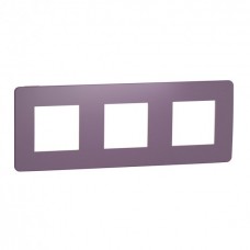 ⚡Рамка 3-х постовая Unica New лиловый/бежевый (NU280615)