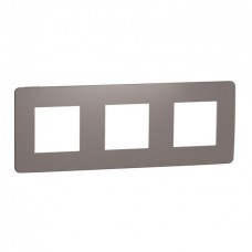 ⚡Рамка 3-х постова Unica New шоколад/білий (NU280616)