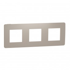 ⚡Рамка 3-х постова Unica New пісочний/бежевий (NU280627)