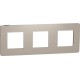 ⚡Рамка 3-х постова Unica New пісочний/антрацит (NU280628)