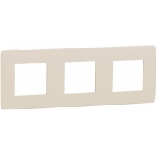 Рамка 3-х постова Unica New бежевий/бежевий (NU280644)
