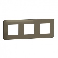 ⚡Рамка 3-х постовая Unica New бронза/бежевый (NU280651)