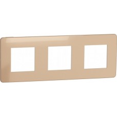 ⚡Рамка 3-х постова Unica New мідь/білий (NU280657)