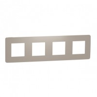 ⚡Рамка 4-х постовая Unica New песочный/бежевый (NU280827)