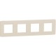 ⚡Рамка 4-х постова Unica New бежевий/бежевий (NU280844)