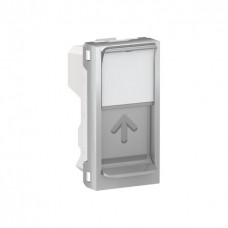 ⚡Центральная плата RJ45 Keystone/Systimax 1 модуль алюминий (NU946030)