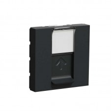Центральная плата RJ45 Keystone/Systimax 2 модуля антрацит (NU946154)